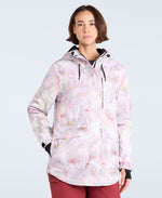 Tignes Printed Womens Snow Jacket - Pink