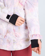 Tignes Printed Womens Snow Jacket - Pink