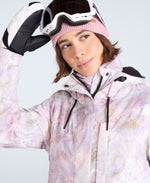 Tignes Printed Womens Snow Jacket - Pink