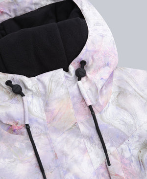 Tignes Printed Womens Waterproof Snow Jacket - Pink