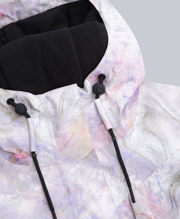 Tignes Printed Womens Snow Jacket - Pink