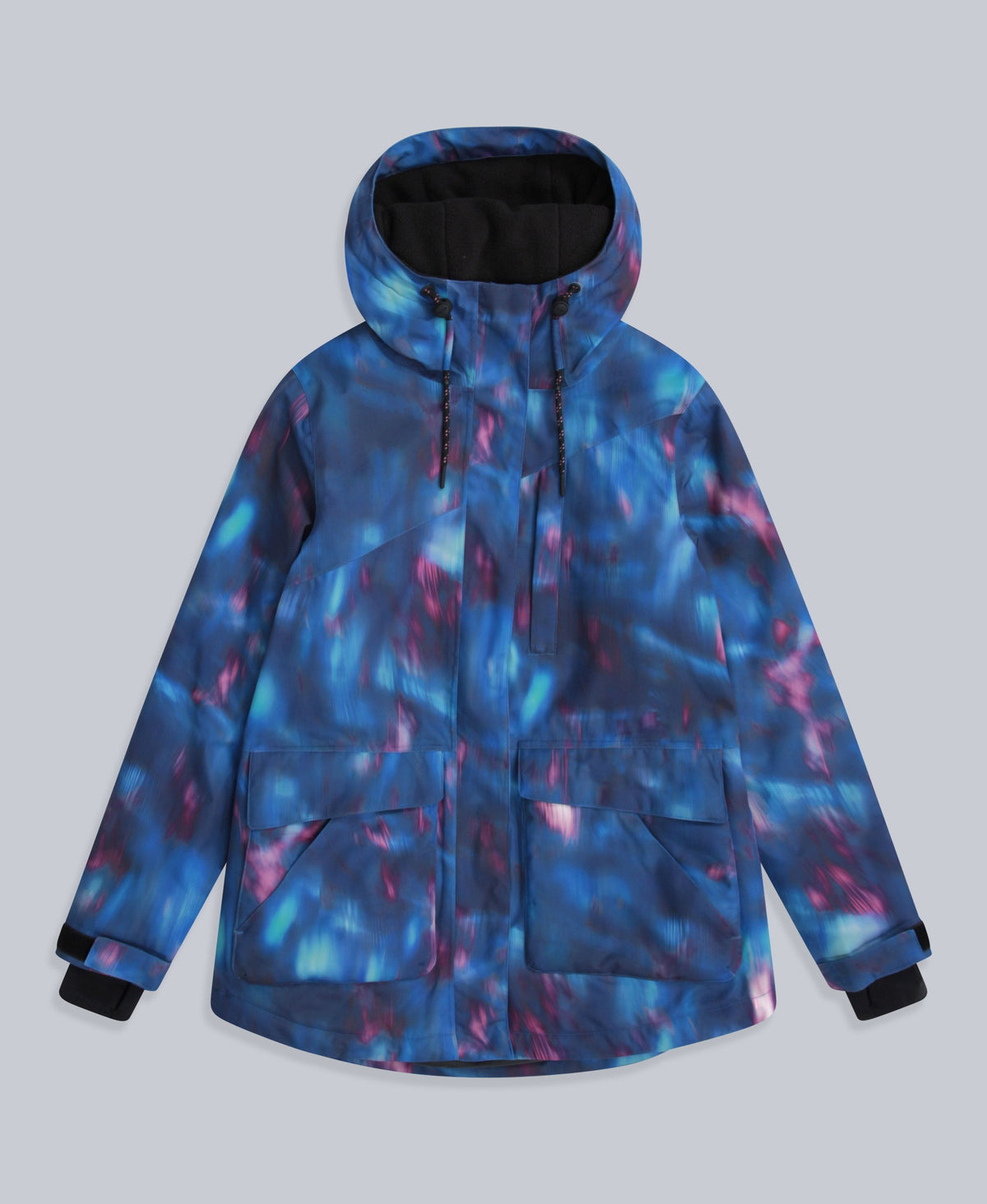 Tignes Printed Womens Waterproof Snow Jacket - Purple