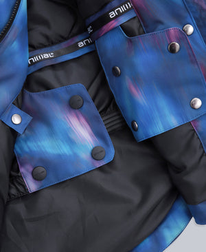 Tignes Printed Womens Waterproof Snow Jacket - Purple