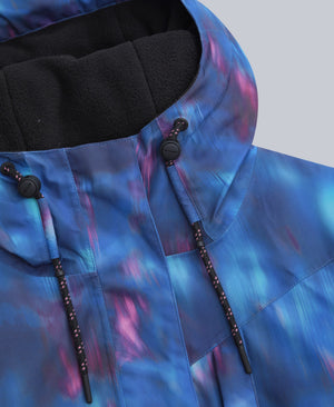 Tignes Printed Womens Waterproof Snow Jacket - Purple