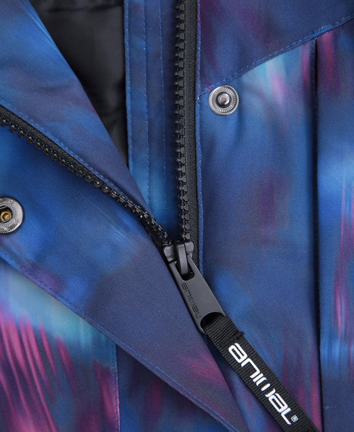 Tignes Printed Womens Snow Jacket - Purple