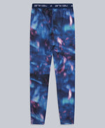 Piste Printed Womens Base Layer Leggings - Dark Purple