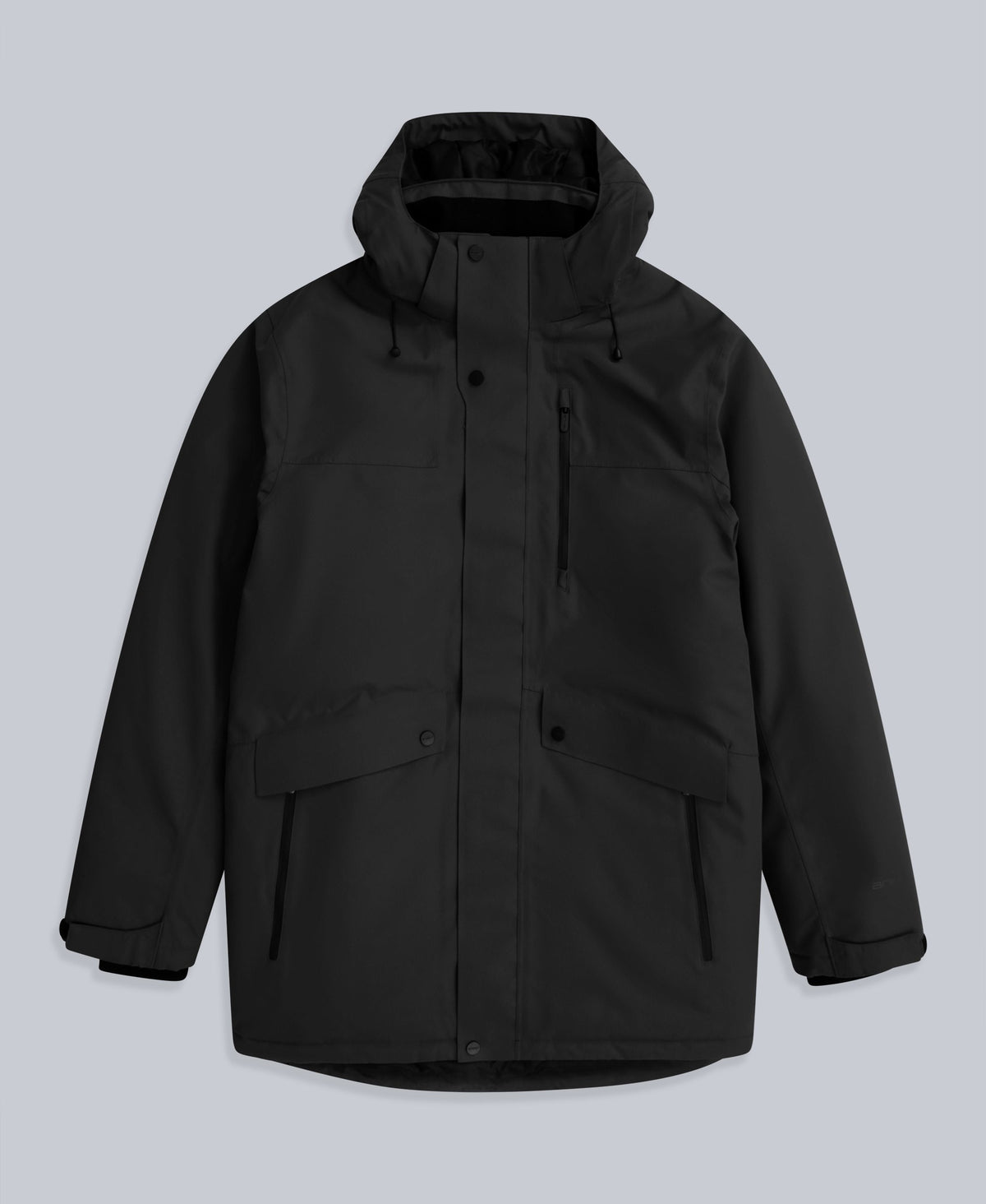 Lisbon Mens Waterproof Parka - Black