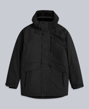 Lisbon Mens Waterproof Parka - Black
