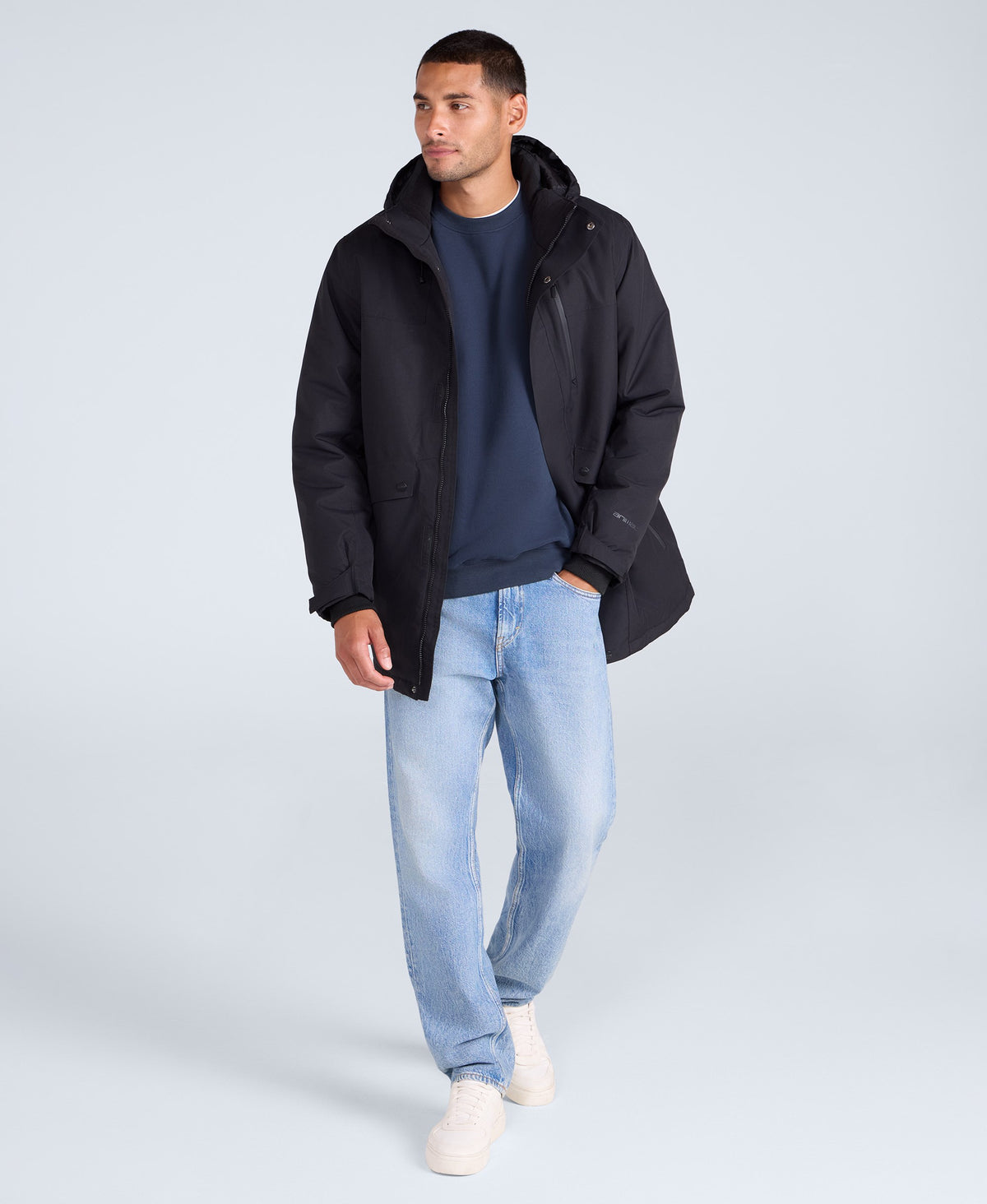 Lisbon Mens Waterproof Parka - Black