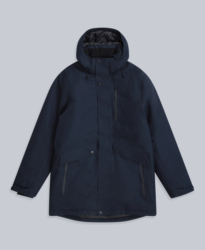 Lisbon Mens Waterproof Parka - Navy