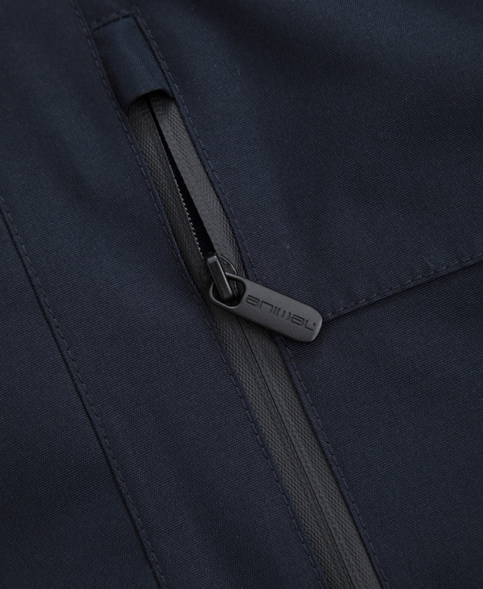 Lisbon Mens Waterproof Parka - Navy