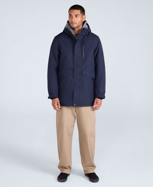 Lisbon Mens Waterproof Parka - Navy