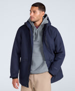 Lisbon Mens Waterproof Parka - Navy