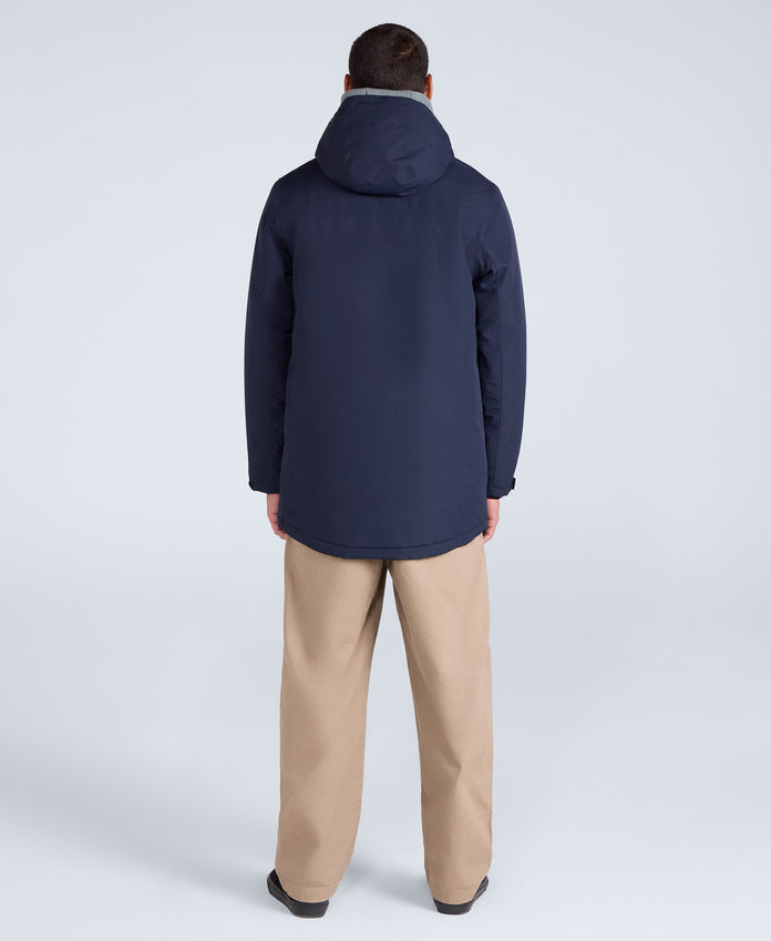 Lisbon Mens Waterproof Parka - Navy