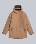 Lisbon Mens Waterproof Parka - Tan