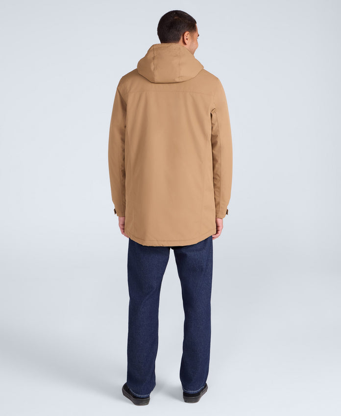 Lisbon Mens Waterproof Parka - Tan