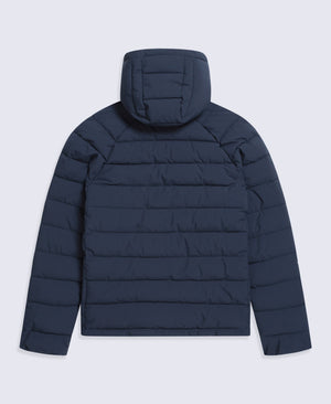 Light Cloud Mens Hooded Padded Jacket - Dark Blue