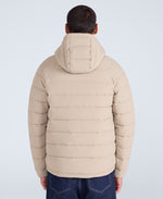 Light Cloud Cosi Hooded Mens Padded Jacket - Taupe