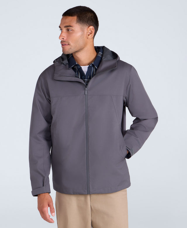 Elements Mens 2.5 Layer Waterproof Jacket - Dark Grey