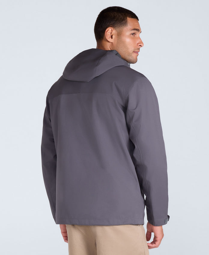 Elements Mens 2.5 Layer Waterproof Jacket - Dark Grey