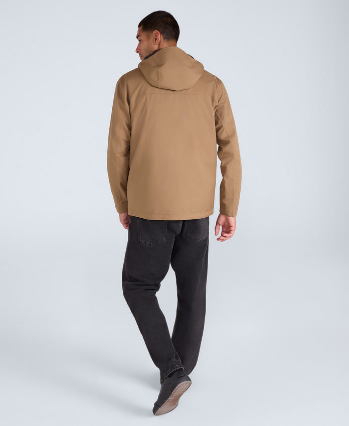 Elements Mens 2.5 Layer Waterproof Jacket - Tan