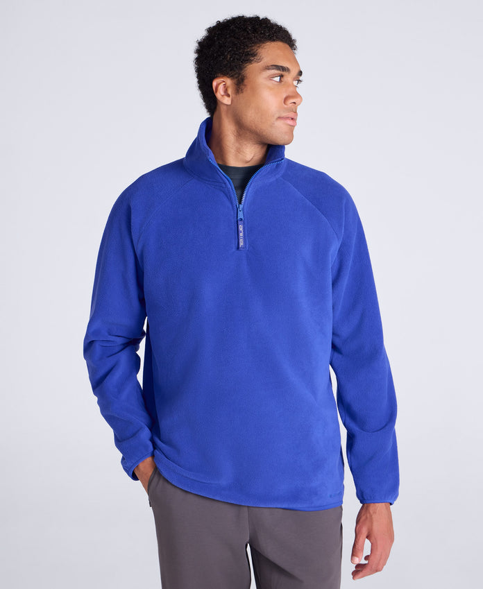 Stockholm Mens Half-Zip Fleece - Bright Blue