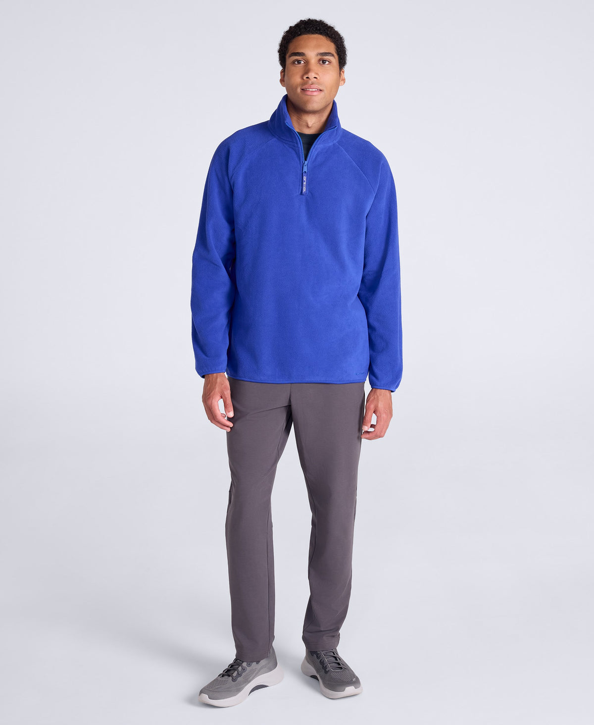 Stockholm Mens Half-Zip Fleece - Bright Blue