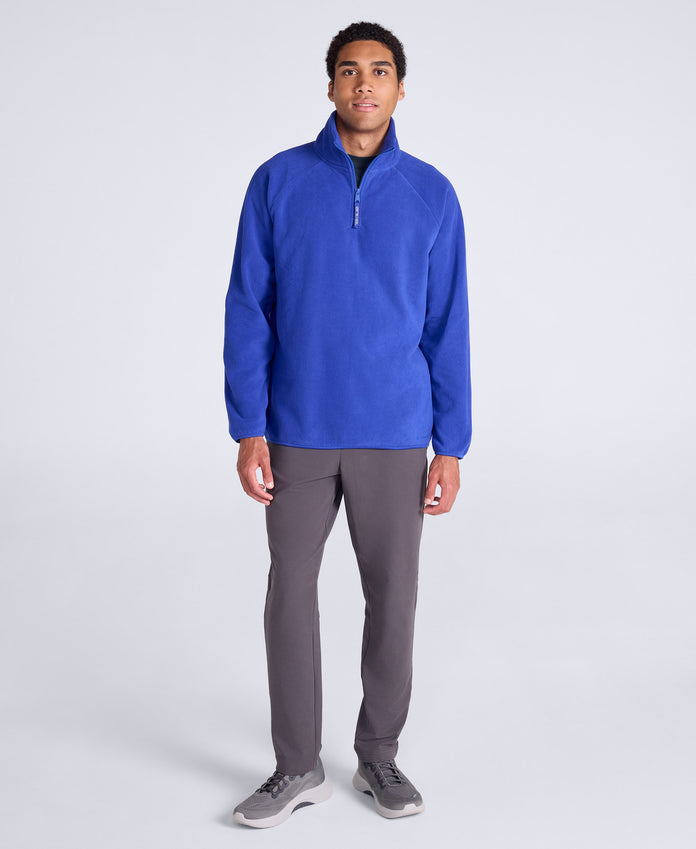 Stockholm Mens Half-Zip Fleece - Bright Blue