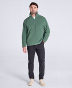 Stockholm Mens Half-Zip Fleece - Dark Green