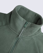 Stockholm Mens Half-Zip Fleece - Dark Green