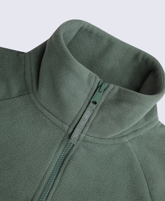 Stockholm Mens Half-Zip Fleece - Dark Green