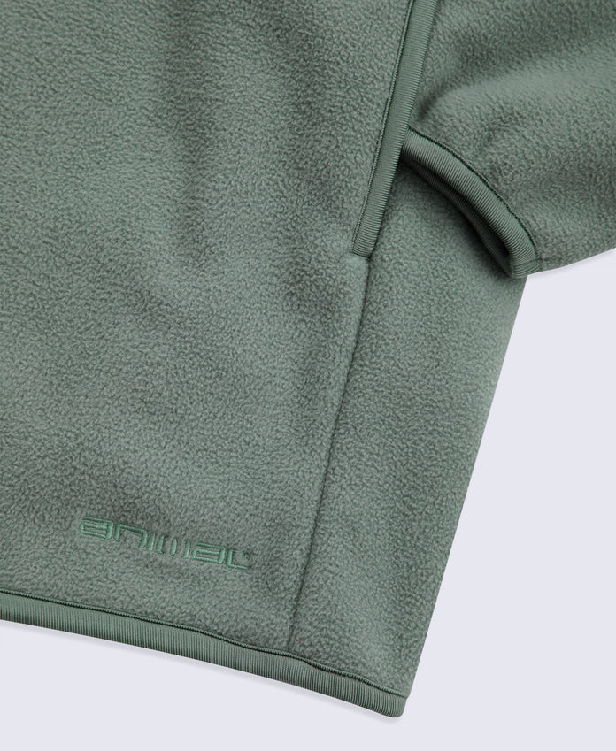 Stockholm Mens Half-Zip Fleece - Dark Green