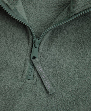 Stockholm Mens Half-Zip Fleece - Dark Green