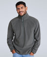 Stockholm Mens Half-Zip Fleece - Dark Grey