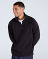 Stockholm Mens Half-Zip Fleece - Jet Black