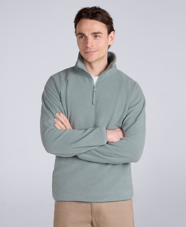 Stockholm Mens Half-Zip Fleece - Light Blue