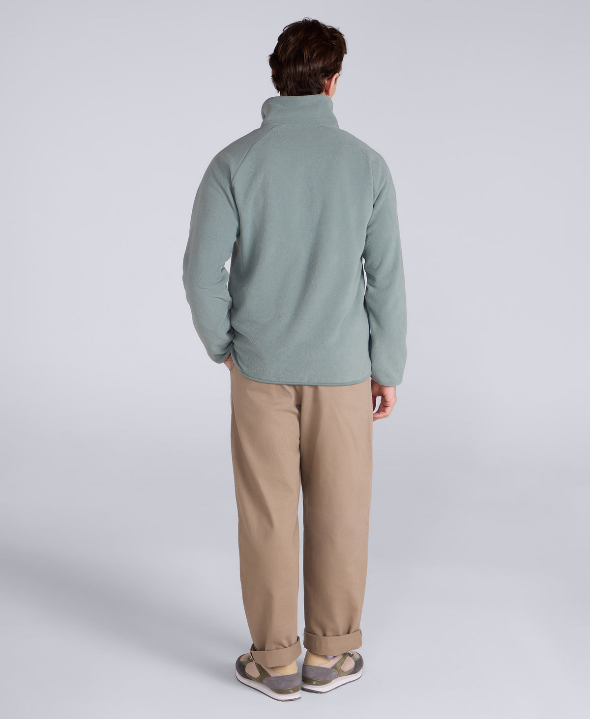 Stockholm Mens Half-Zip Fleece - Light Blue