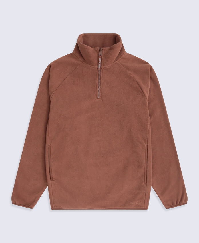Stockholm Mens Half-Zip Fleece - Rust