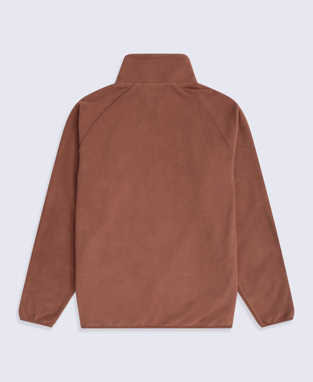 Stockholm Mens Half-Zip Fleece - Rust