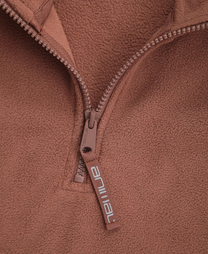 Stockholm Mens Half-Zip Fleece - Rust