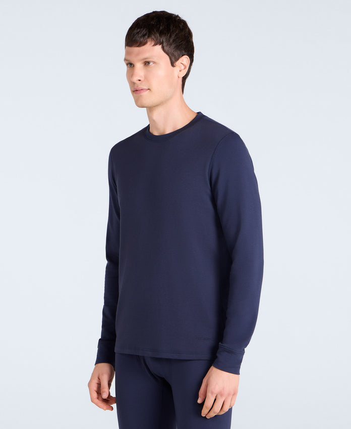 Blaze Mens Base Layer Top - Dark Blue