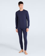 Blaze Mens Base Layer Top - Dark Blue