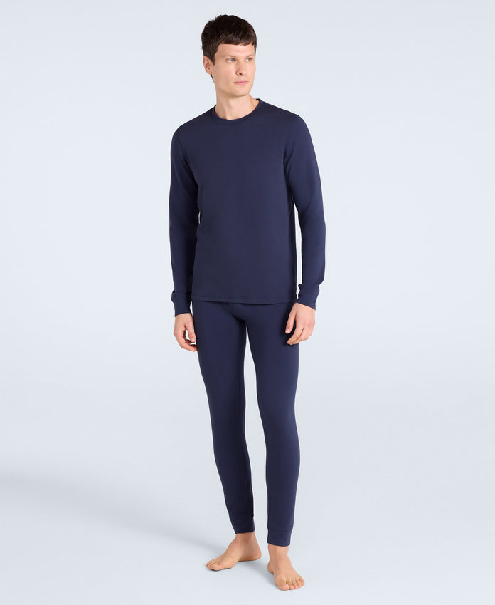 Blaze Mens Base Layer Top - Dark Blue
