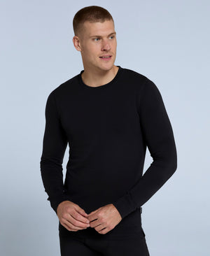 Blaze Mens Base Layer Top - Jet Black