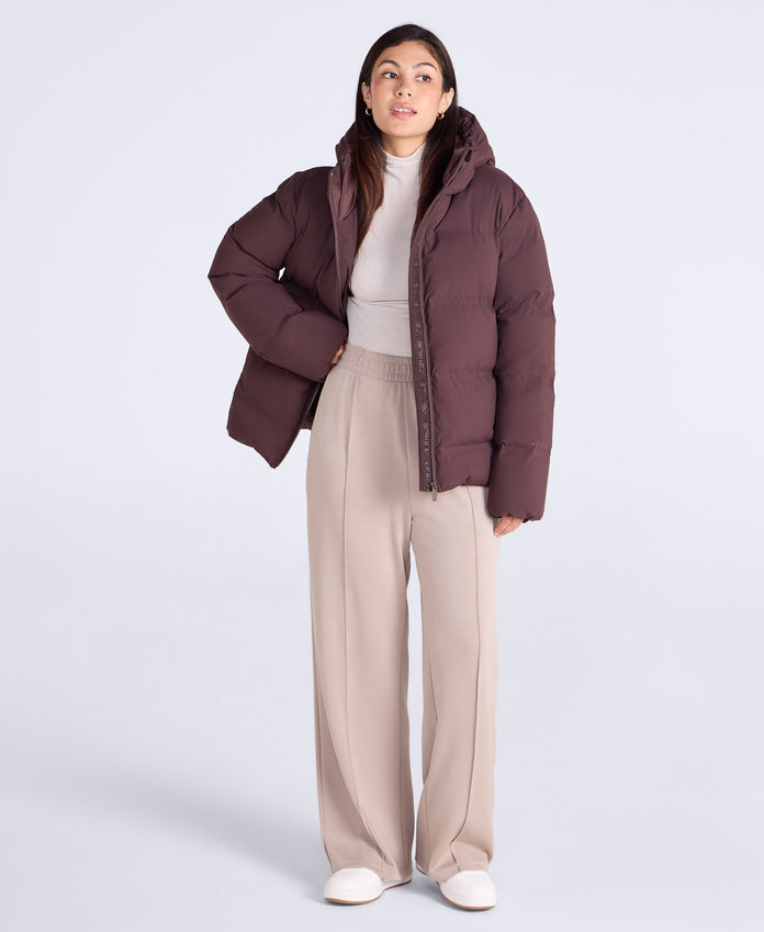 Cosi Cloud Womens Down Jacket - Brown