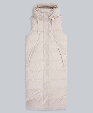 Comfort Zone Womens Longline Gilet - Beige