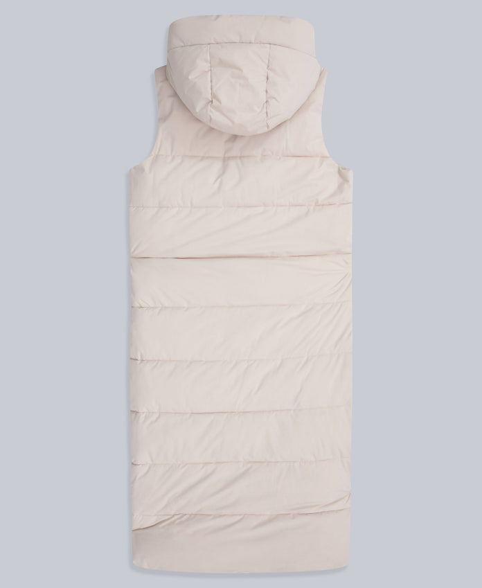 Comfort Zone Womens Longline Gilet - Beige