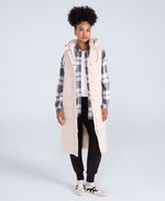 Comfort Zone Womens Longline Gilet - Beige