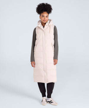 Comfort Zone Womens Longline Gilet - Beige