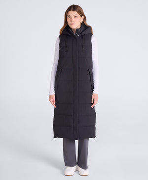 Comfort Zone Womens Longline Gilet - Jet Black